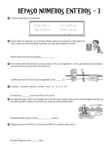 Repaso números enteros - 3