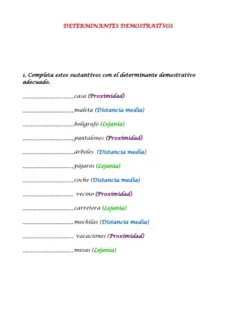 Determinantes demostrativos