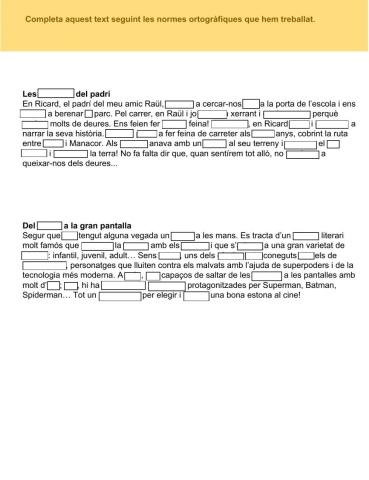 Fitxa ortografia catalana