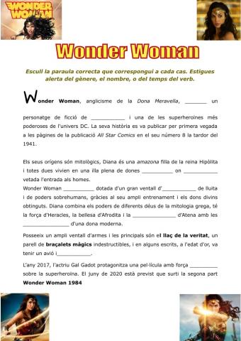 Troba la paraula correcta - WonderWoman