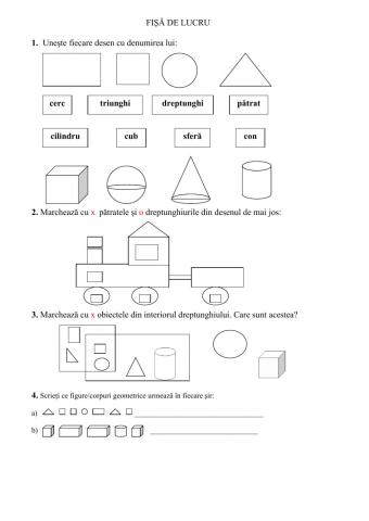 Fișă corpuri geometrice-Recapitulare