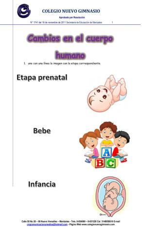 Cambios en el cuerpo humano