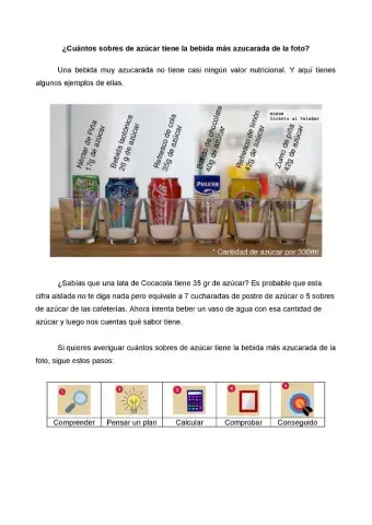 Cuántos sobres de azúcar tiene...