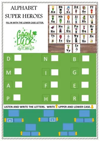 The superheroes alphabet