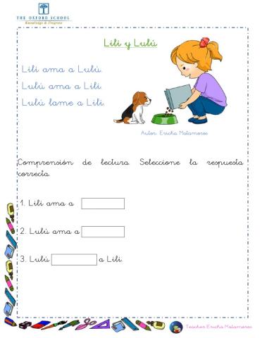 Lectura Lili y Lulú