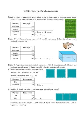 Problèmes de mesure