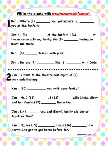 CEFR Year 4, Unit 3, Past Tense.