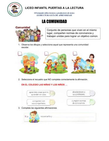 La comunidad - colegio