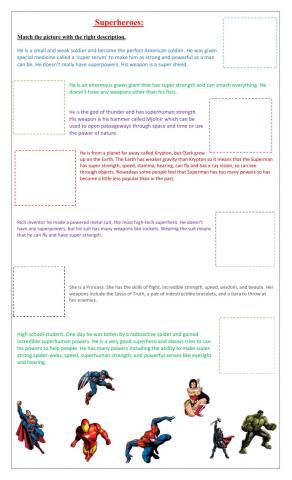 Superheroes-Adjectives