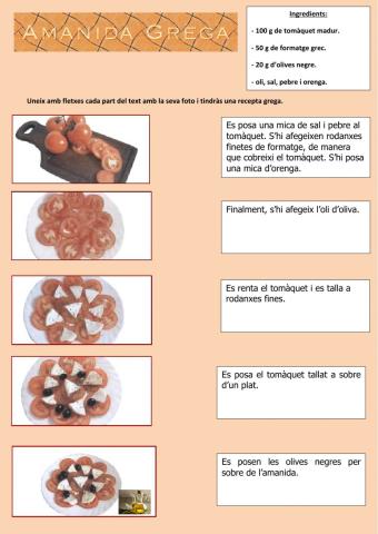 Recepta -Amanida Grega-