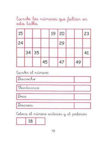Numeración 50