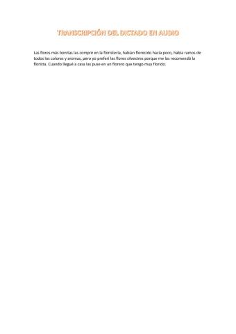 Dictado familia de palabras