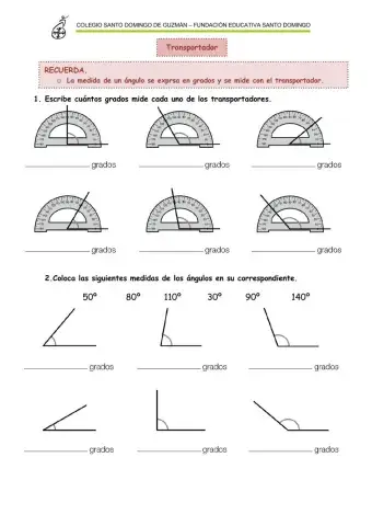 Medir con el transportador