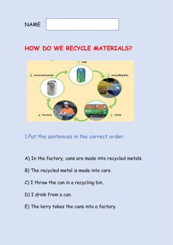 How to recycle materials