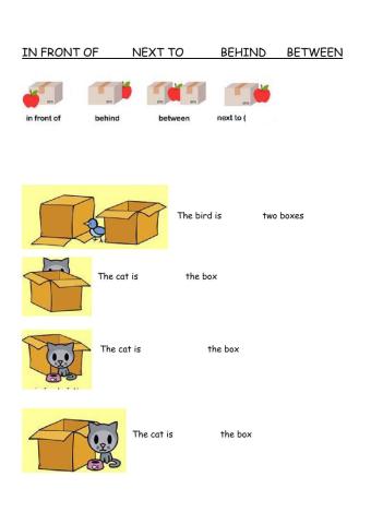Prepositions of place