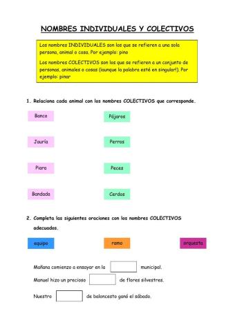 El nombre: individual y colectivo