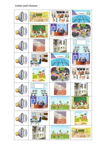 Vocabulary 1. School time