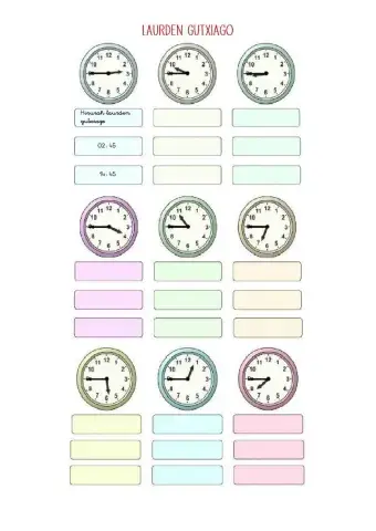 Orduak laurden gutxiago