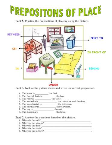 Prepositions os place
