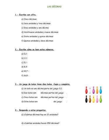 Las décimas