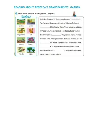 Rebecca's grandparents' garden