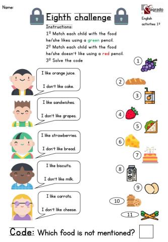 Food (Reading comprehension)