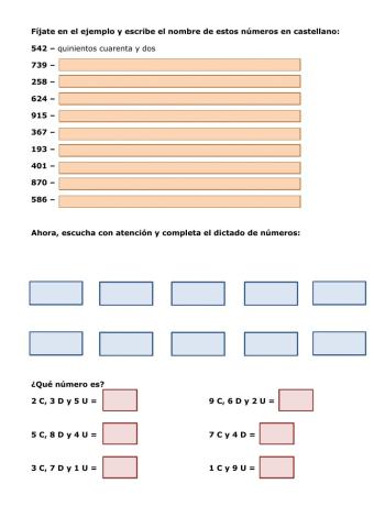 Números de 3 cifras