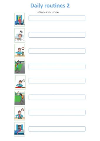 Daily routines 2