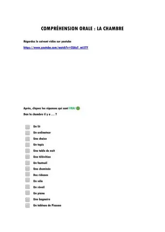 Compréhension orale