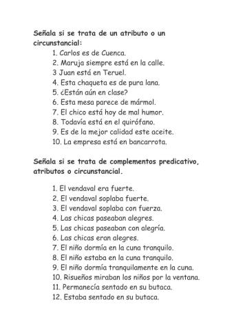 Complementos circunstanciales