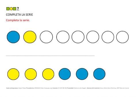 Series dos colores circulos 1