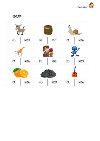 R a principio de palabra: FICHA 8