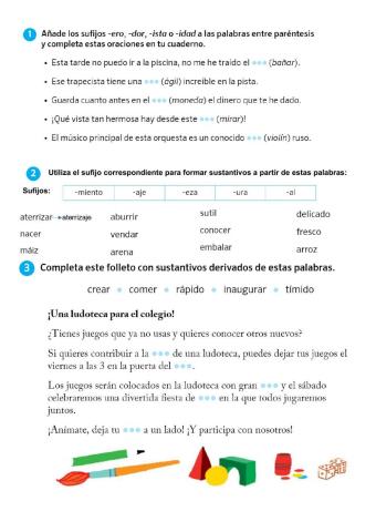 Formación de sustantivos