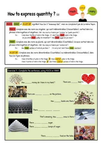 How to express quantity (3)