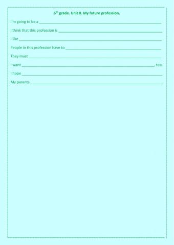 My future profession