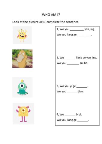 Counting body parts in Mandarin