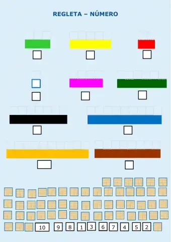 Regleta número