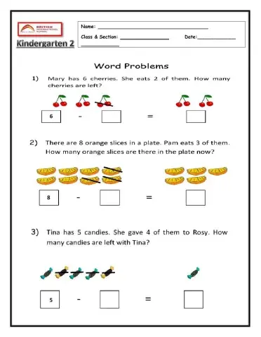 Subtraction Word Problem