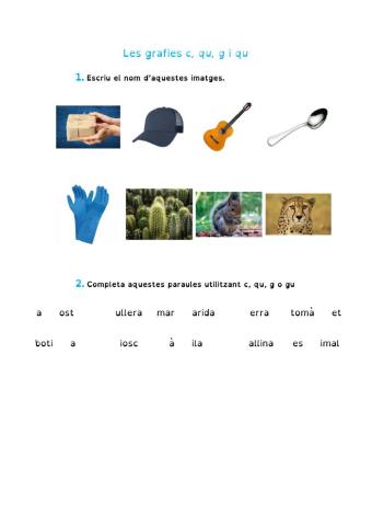 Ortografia c-qu g-gu