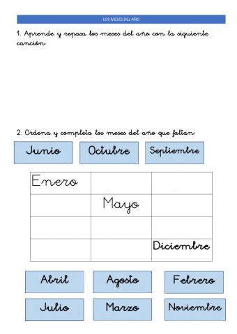 25 mayo los meses del año