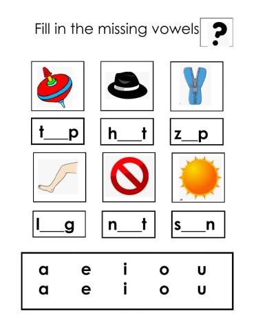 Short vowel review
