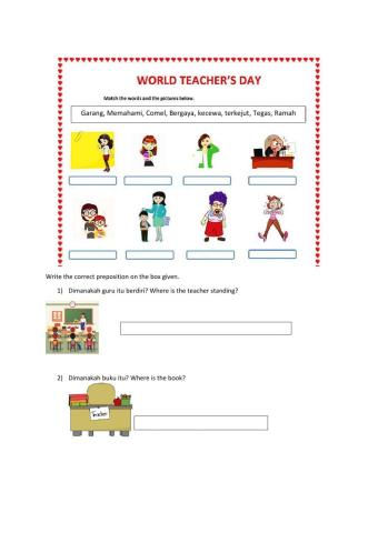 Adjective and preposition