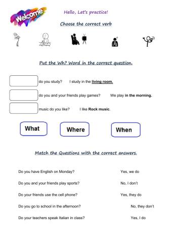 Present Simple: I - We - You - They