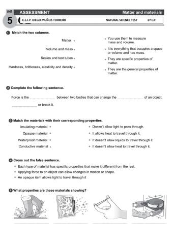 Matter and Materials