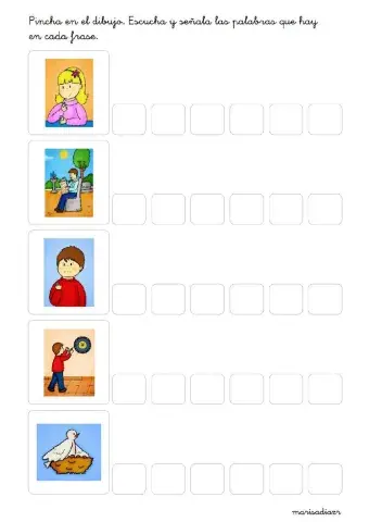 Cuenta las palabras que tiene cada frase