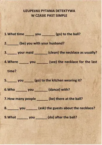 Past Simple - questions