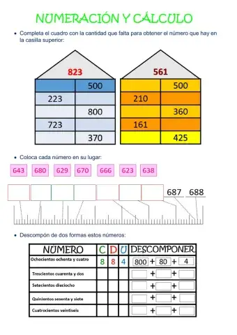 Numeración y cálculo
