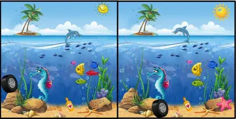 Busca las 5 diferencias