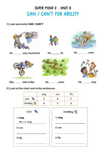 Can can't for ability