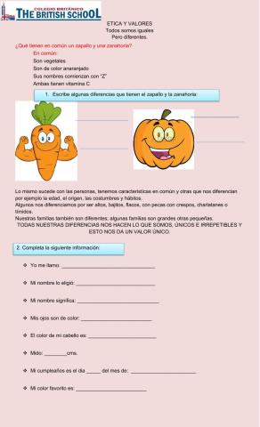 Todos somos iguales, pero diferentes